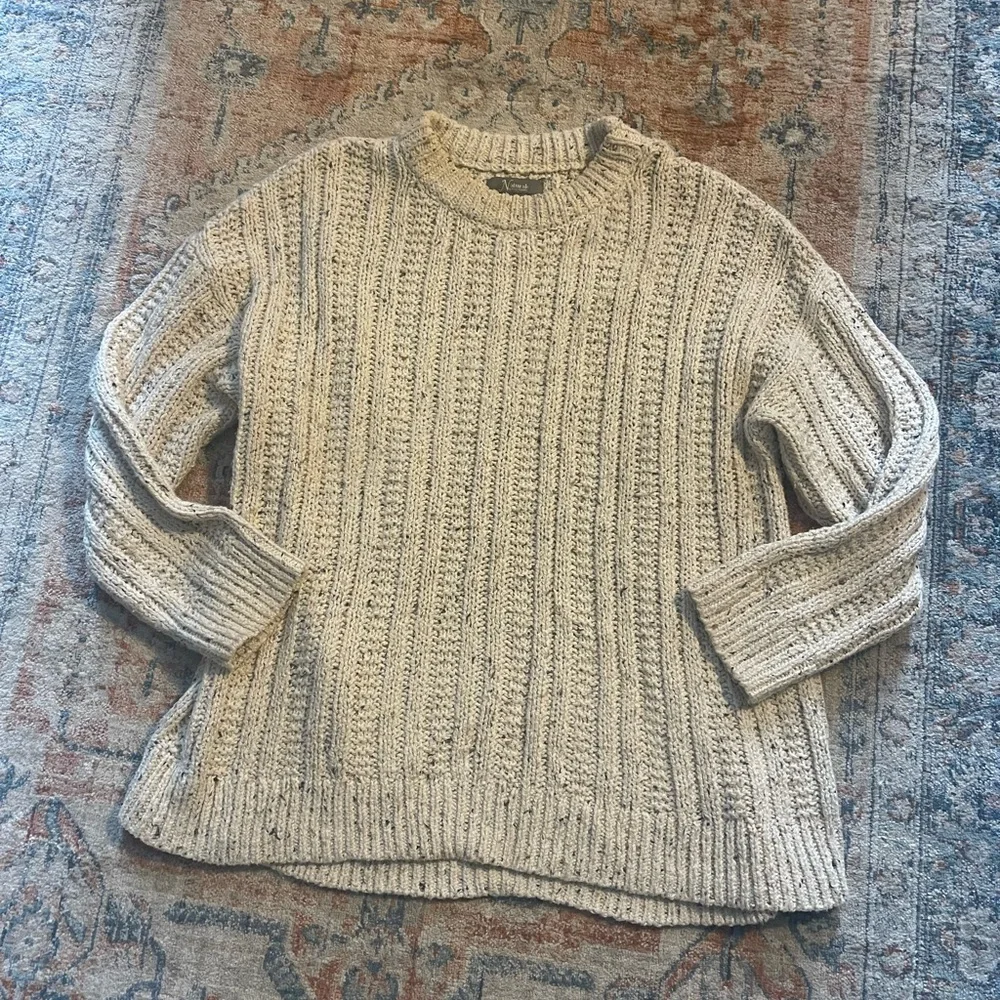 Cozy Cream Cable Knit Sweater - Picture 1 of 4